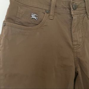 Burberry Brit Cotton Women’s khaki slim fit pants